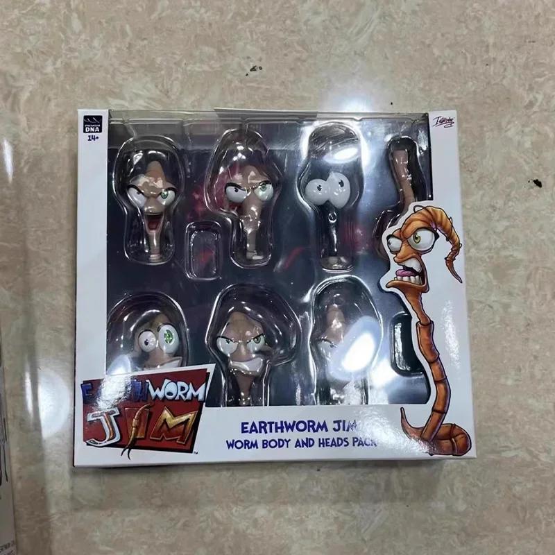 Em estoque minhocas minhoca jim anime figura psy corvo bob e minhoca figura de ação ornamentos estátua coleção boneca brinquedo presente do miúdo - Image 1