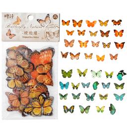 Colorido Borboleta Asas Adesivos, Resina Epóxi Enchimentos, Adesivo para DIY, Enchimento De Molde De Silicone, Nail Art, Artesanato Decoração, 40Pcs - Image 1