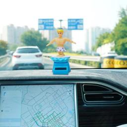 Dash ornamento bobble cabeça dançarino estatuetas agitando ornamento dança brinquedos ornamentos interior do carro boneca ornamento carro bobbleheads - Image 3