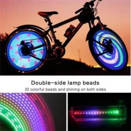 3D Bicicleta Falou Luzes LED Bicicleta Motocicleta Roda Raiou luz Protetor Cobre Tubo Para Motocross Bicicleta Bicicleta Cool Acessórios - Image 3