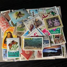 100 selos postais dos pces de 100 países diferentes do mundo, selo novo original do cargo do unc real para a coleção - Image 4