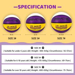 Bola de basquete original com Pin livre, líquido e bomba, apto para jovens e adultos, tamanho 3, tamanho 5, tamanho 7 - Image 5