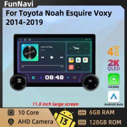 Rádio estéreo para carro Android para Toyota Noah, Leitor multimídia WiFi, Navegação GPS, Autoradio 4G, 2 DIN, 11.8 ", Voxy 2014-2019 - Image 1