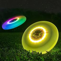 Disco giratório voador final, disco de arremesso profissional, leve para esportes ao ar livre, praia, camping, jogo, ginásio, 175g, 20LED - Image 2