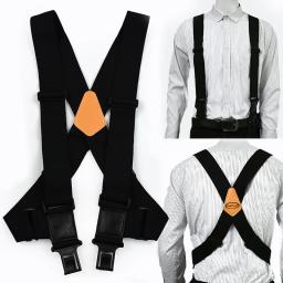 1pc 5cm * 120cm adulto masculino elástico largo cintas suspensórios dos homens ajustável x tipo cinta masculino jockstrap esporte trabalho suspender - Image 3