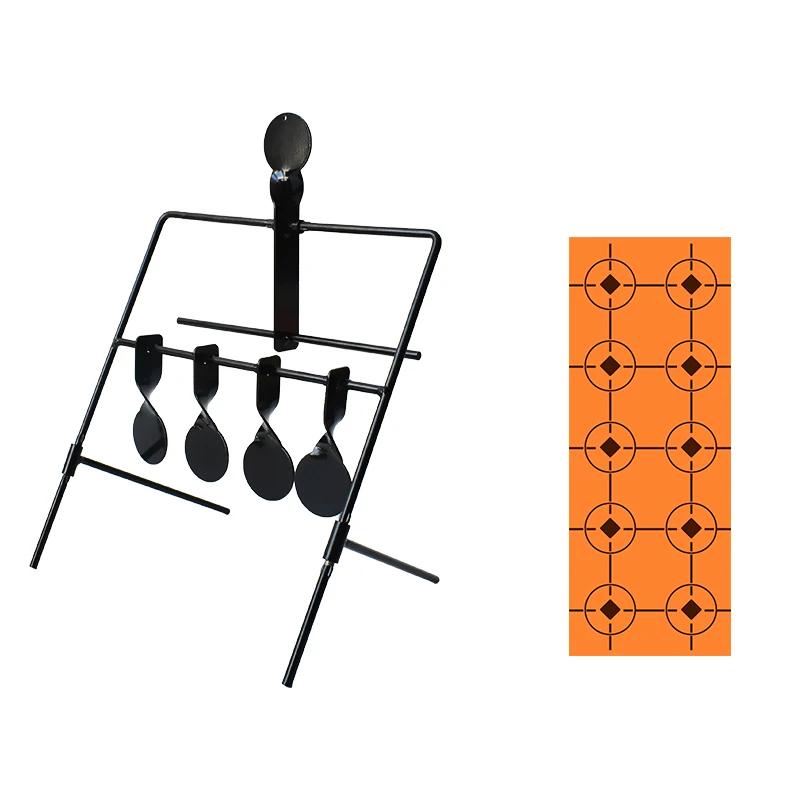 Metal Redefinir Automático Tiro Alvo, Prática Slingshot, Treinamento ao ar livre, Bullseye Slingshot, Ferro - Image 1