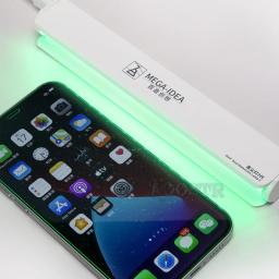 Mega idea 2 luz verde tela lcd lâmpada de exibição poeira para o telefone móvel impressão digital arranhões reparação tela poeira isee upgrade - Image 6