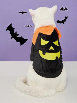 Halloween Pumpkin Plush Costume para Animais de Estimação, Cão, Gato, Cosplay, Roupas, Roupas, Hoodie Fleece, Suéter, Casaco, Fantasias para Cães, Cachorro - Image 1