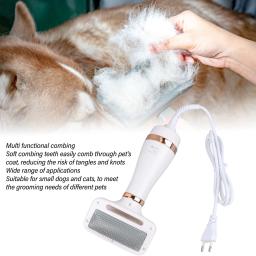 Portátil Pet Grooming Secador 2 em 1 Handheld Dog Slicker Brush Secador de cabelo para cães e gatos Plug UE 220V - Image 6