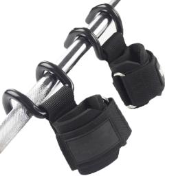 Halterofilismo Ganchos Luva Mão Bar, Correias De Pulso Para Fitness, Powerlifting Suporte De Treinamento De Força, Haltere Lift Grip Belt - Image 3