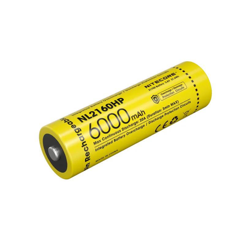 Bateria Recarregável Nitecore, Bateria Li-ion 21700 pela Certificação CE, NL2160HP, 6000mAh - Image 1