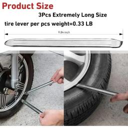 Chave de pneu de carro, ferramenta de remoção, colher de aço, abridor de aro de ferro, trocador de alavanca, ferramentas de reparo de carro, motocicleta, bicicleta, acessórios de carro - Image 4