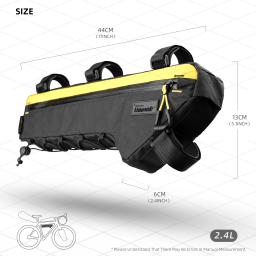 Rhinowalk bolsa para quadro de bicicleta, resistente à água, triangular, transversal, para mtb e estrada, cascalho, com comprimento de quadro de mais de 17 polegadas - Image 5