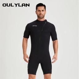 Terno de mergulho livre para homens e mulheres, traje de neoprene aquecido, manga curta, surf, mergulho, roupa de banho, novo, 3mm - Image 4