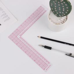 Régua De Costura De Plástico Para Quilting E Corte, Vestuário, Corte, Artesanato, Escala, Desenho Suprimentos, Acessórios De Costura, 1PC - Image 2