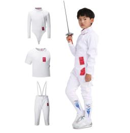 Uniforme de esgrima masculino, Clássico Masculino Fato de proteção de treinamento de esgrima, Folha Epee Sabre, Calças, Jaqueta, Colete, Novo - Image 1