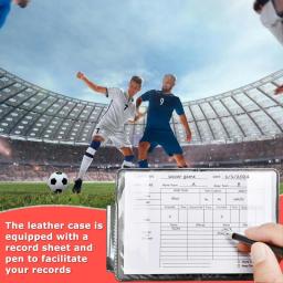 Carteira de Árbitro com Cartão Vermelho e Cartão Amarelo Apitos, Ferramenta Útil, Adequado para Esporte, Futebol, Equipamento de Futebol, 1 Conjunto - Image 3