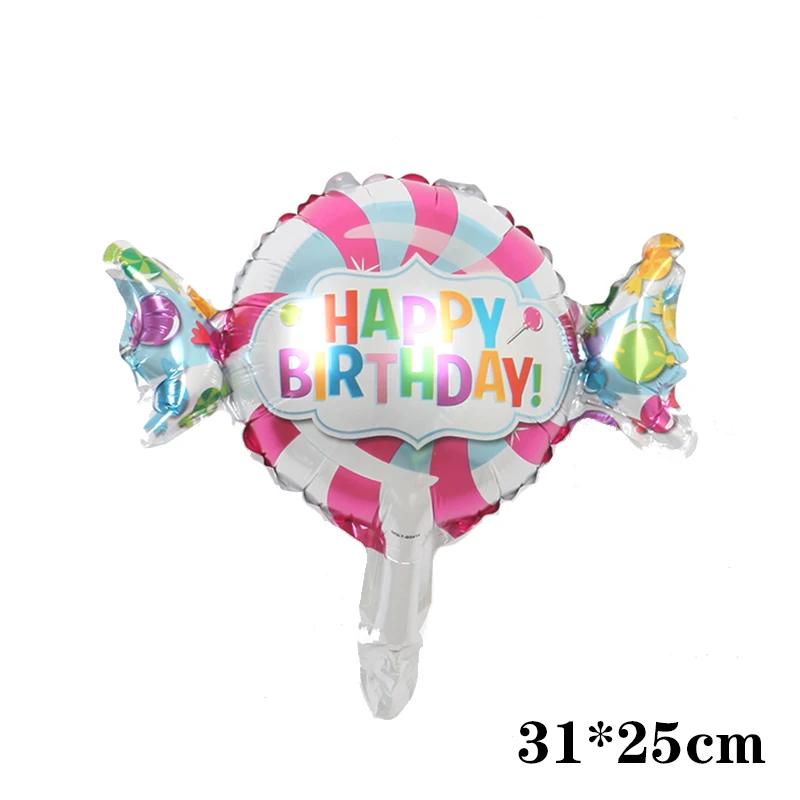 Desenhos animados arco gravata tema filme de alumínio balões feliz aniversário decoração da festa de aniversário crianças menino menina do chuveiro do bebê foto adereços balão - Image 1