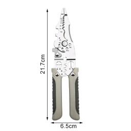Frisador de fio elétrico ajustável, Cortador de cabo, Ferramenta automática Wire Stripper, Eletricista Multi Stripper, Alicates HandTool - Image 6