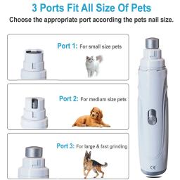 Recarregável elétrico Pet Nail Grinder, Dog Nail Clipper, Cat Cutter, Grooming para cachorro médio e pequeno, Aparadores Suprimentos, 2 velocidades - Image 2