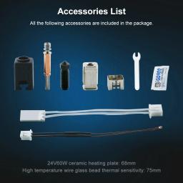 Atualização Hot End Kit para Anycubic Kobra 3 Impressoras 3D, latão endurecido aço Bicos, Combo Acessórios, Novo - Image 5