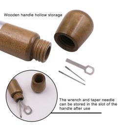 Fio de costura de couro, ferramentas artesanais, máquina de costura, bloqueio rápido, conjunto de agulhas de linha, sapateiro diy, ferramentas de reparo de lona - Image 4