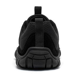 HOBIBEAR Tênis unissex de bico largo malha respirável sapatos de caminhada antiderrapantes com cadarço - Image 6