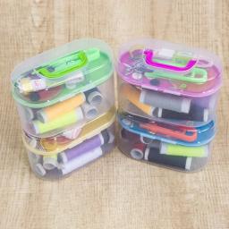 Kit completo de costura DIY para bordado e costura de mão acolchoada, inclui caixa multifuncional, acessórios e ferramentas - Image 2