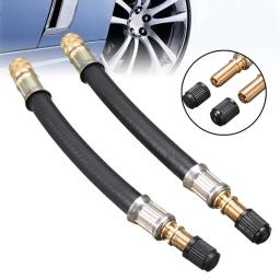 Adaptador de compressor de ar de mangueira de borracha flexível, extensor de haste de válvula de pneu de carro para bicicletas, motocicletas, reboques, carrinhos de passageiros - Image 1