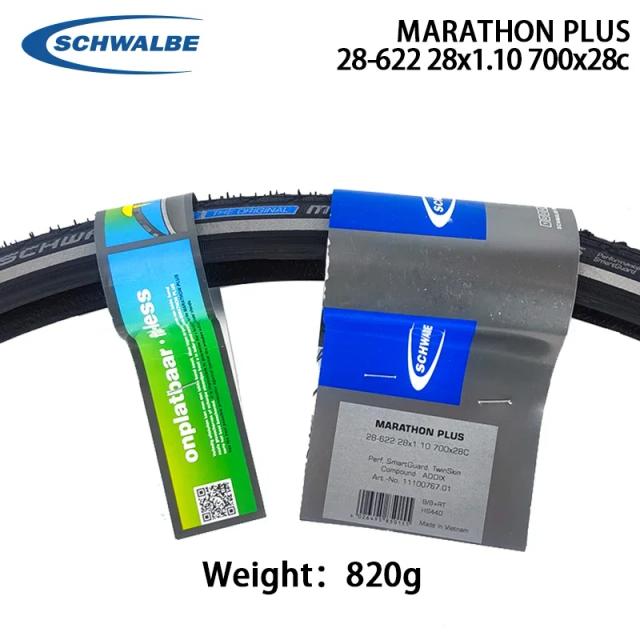 Schwalbe Marathon Plus Pneu de Bicicleta 700x28c Resistente a Furos
