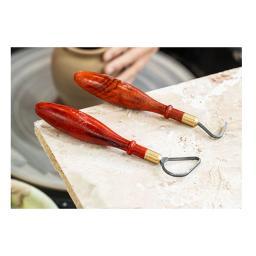 Ferramentas de reparo de cerâmica para escultura cerâmica, Aço tungstênio, Textura Ring Knife, Raspagem DIY, Ferramentas de escultura - Image 2