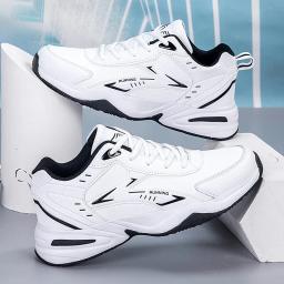 Homens plus size tênis de alta qualidade pulseira de couro ao ar livre sapatos casuais novo luxuoso anti deslizamento resistente ao desgaste tênis masculino - Image 1