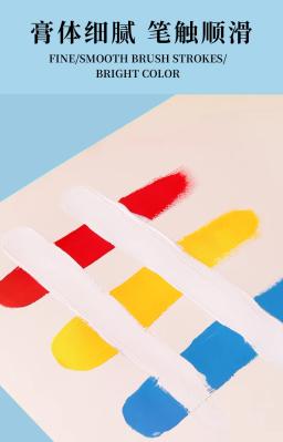 Conjunto de tintas acrílicas para principiantes e artistas, pinturas artesanais, lona, rocha cerâmica, presentes para crianças, 6 cores, 25ml, 0,84 oz - Image 5