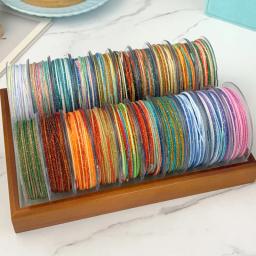 Fio de algodão 1.2mm segmento tingido corda de algodão sonhador espumante céu estrelado corda tecida novo estilo chinês fio de brinquedo cultural - Image 3