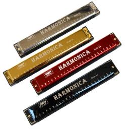 Gaita profissional para crianças e adultos, 1 parte, boca de metal, para iniciantes, brinquedos musicais, 24 buracos - Image 1