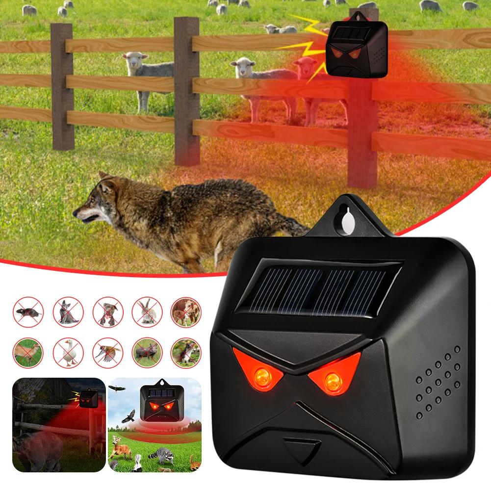 Energia solar eletrônico Ultrasonic Animal Repeller, forte LED piscando, controlador de pragas, cão impermeável, animal de estimação, pássaro, praga, jardim - Image 1