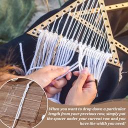 Macramé Spacer Guide Tool, Macramé Separator, Régua para Ferramentas e Equipamentos, 4 Tamanhos, 10 Pcs - Image 5