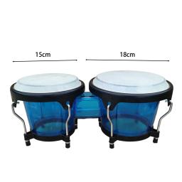 Educacional Africano Hand Drum Set para crianças, percussão Bongos, presentes de aniversário, crianças e adultos, iniciantes, 6 polegadas, 7 polegadas - Image 6