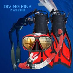 Scuba Diving Fins Set, Esportes Aquáticos, Long Flipper, Tubo De Respiração, Máscara De Snorkel, Sapatos, Novo - Image 5