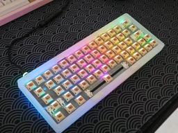 Rule60 v3 kit de teclado hhkb/wkl/wk layout com fio/três modos personalizado rgb retroiluminado kit teclado mecânico acessórios - Image 5