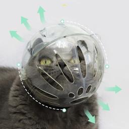 Capacete para preparação gatos para animais estimação, focinho respirável, banho, suprimentos para cuidados com a mordida - Image 3