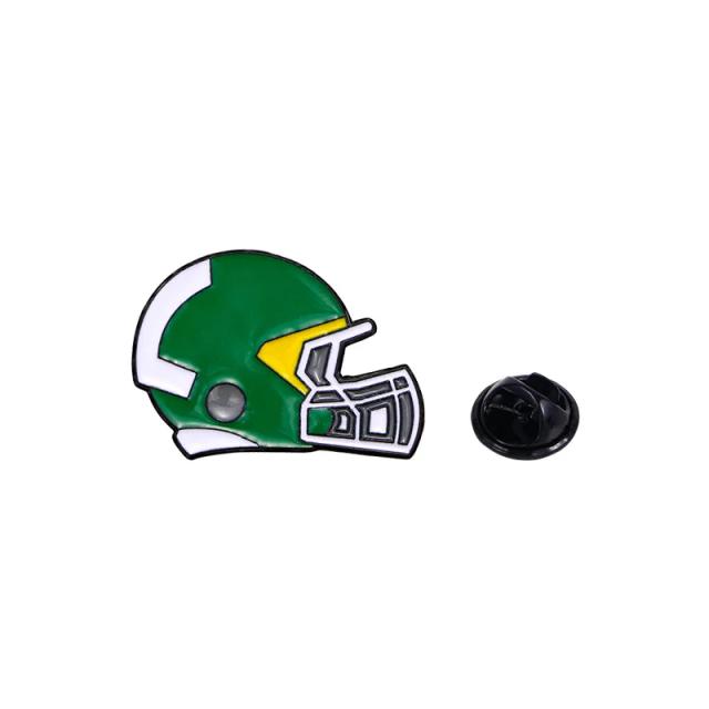 Broche Distintivo de Futebol dos Desenhos Animados: Acessório Esportivo em Estilo Americano para Presentear Amigos