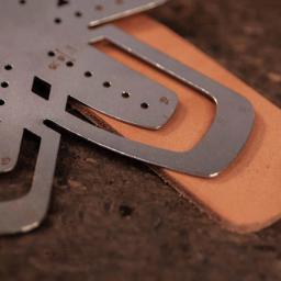 Nattools pulseira de couro medida estêncil modelo pulseira de aço inoxidável conjunto de ferramentas de medição leathercraft - Image 3