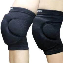 Joelheiras espessadas elásticas para homens e mulheres, equipamento de proteção, basquete, voleibol, futebol, protetor de cinta, antiderrapante, masculino, 1 par - Image 4