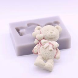 Molde De Silicone Do Urso De Balão, Bolo De Fondant, Chocolate, Cozimento De Doces, Artesanato De Açúcar, Pastelaria, Molde De Cozimento, Aniversário, Ferramentas De Decoração De Casamento - Image 4