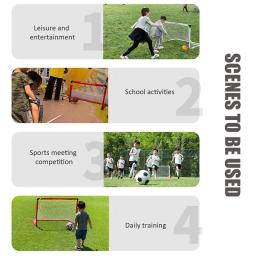 Equipamento de Treino de Futebol Portátil Dobrável Juvenil, Ao Ar Livre, Dentro de Casa, Esportes, Criança, Portable Folding Youth Soccer Goal Net - Image 5