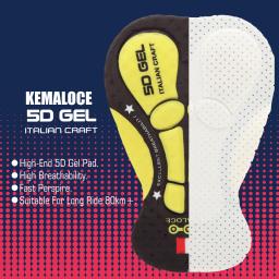 KEMALOCE-Roupa Interior De Ciclismo À Prova De Choque Para Homens, Cueca De Bicicleta MTB, Gel Acolchoado De Bicicleta Shorts, Azul, Cinza, Branco, Tiros Roxos, 5D - Image 5