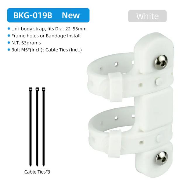 Adaptador de Montagem para Bicicletas com Kettle, Banda Elástica de Silicone e Suporte para Garrafa - Instalação em Quadro e Garfo