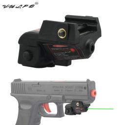 Vulpo pistola recarregável azul verde mira laser apontando ponteiro laser para glock 17 18c 19 21 taurus g2c cz75 - Image 1