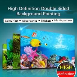 3D Fish Tank Wallpaper fundo, imagem de alta definição, pintura dupla face, decoração do aquário, tridimensional - Image 2